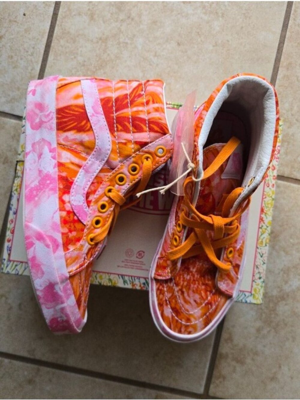 Vans Sk8 Hi Dx Women Size 5 Collina Strada Swirl Multicolor Canvas 0926